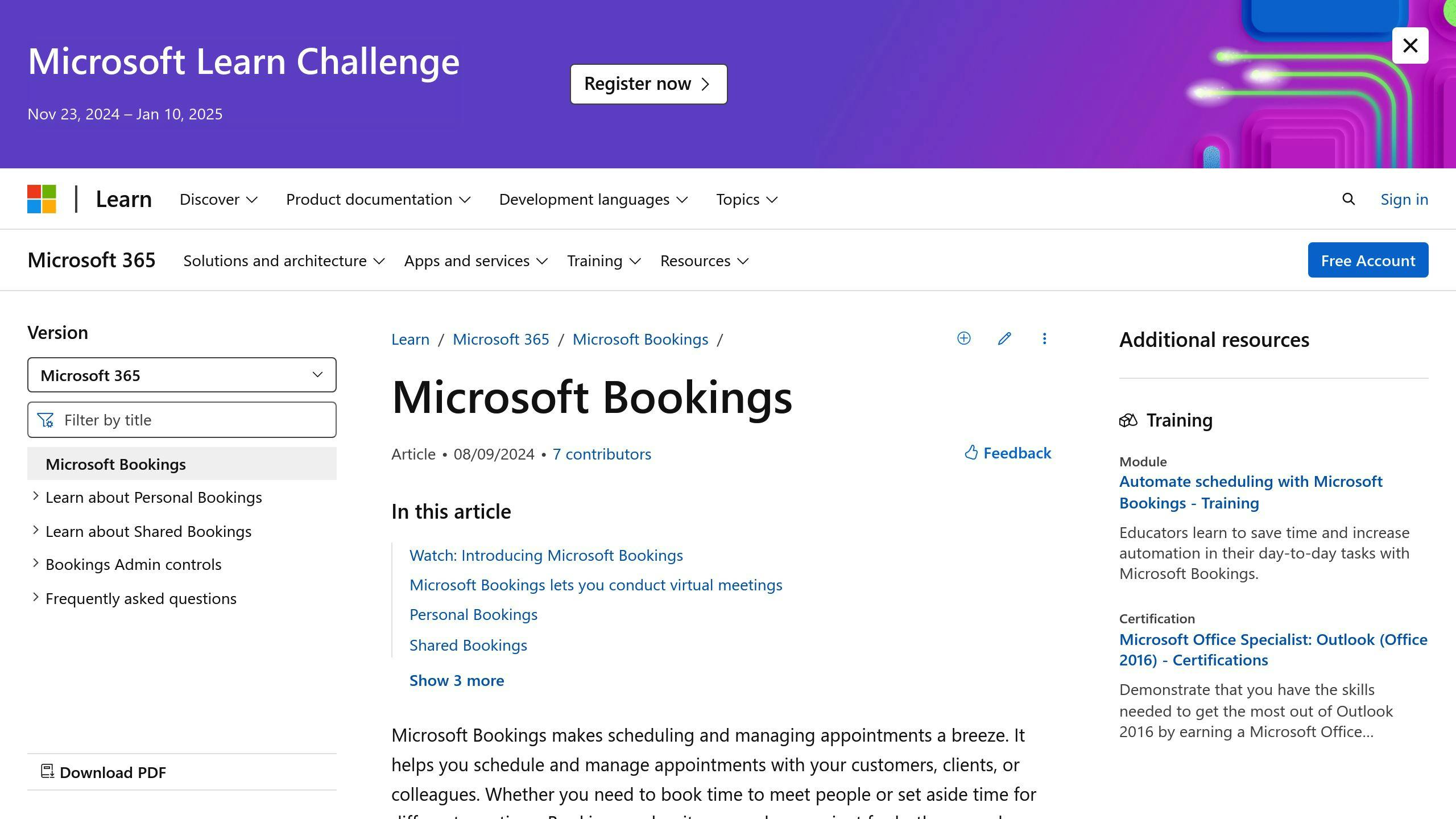 Microsoft Bookings