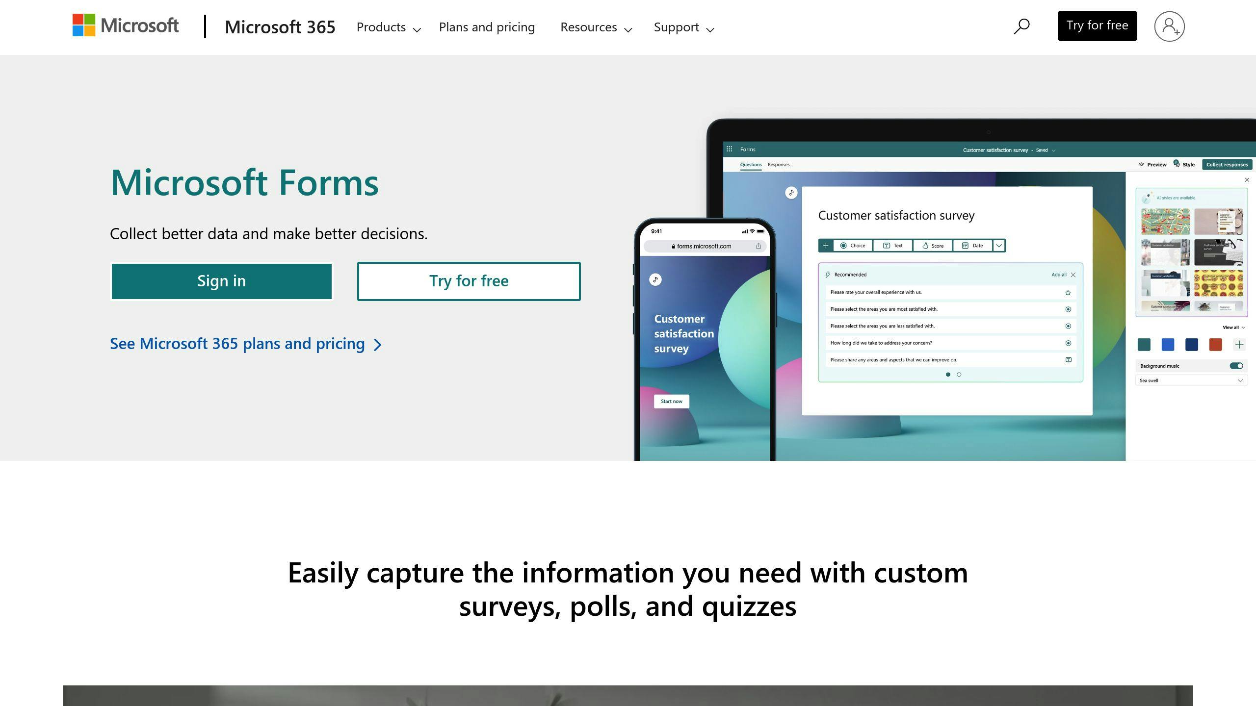 Microsoft Forms