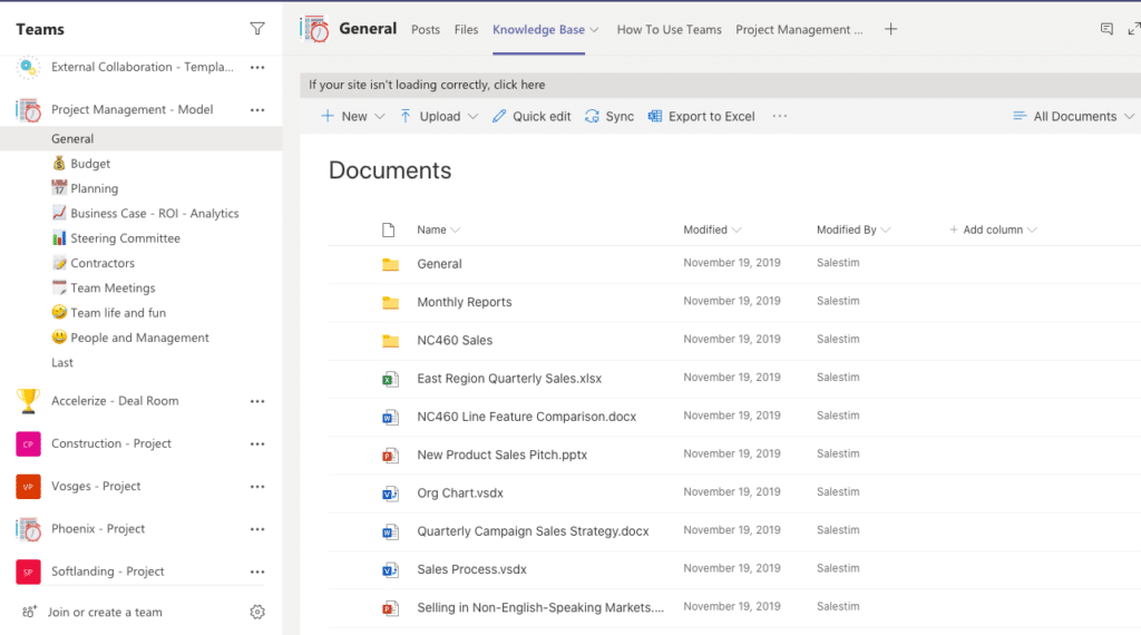 Microsoft Teams Documents