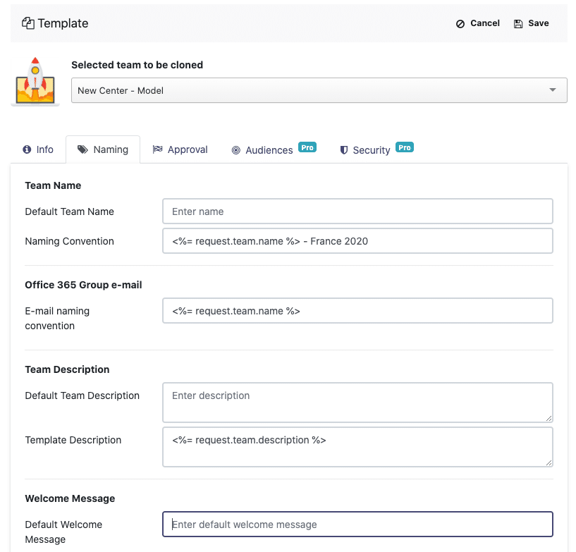 nBold Naming Convention for Microsoft Teams