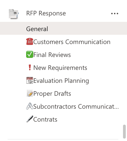 RFP Response Template 