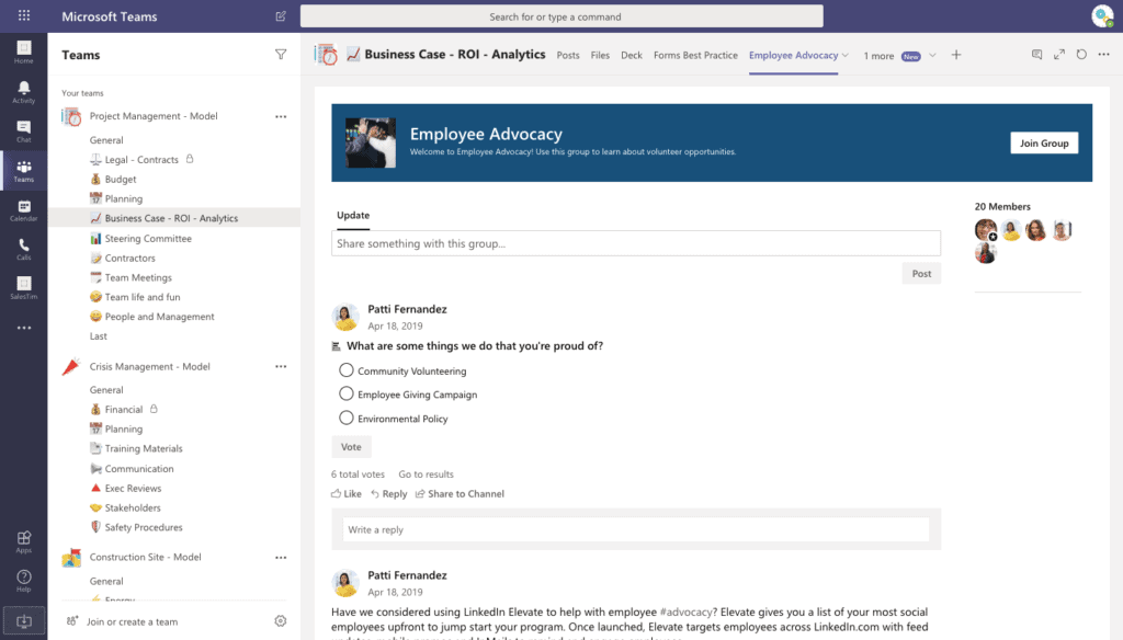 project-management-teams-template-yammer