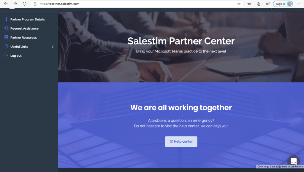 SalesTim_Partner_Center