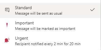 Microsoft Teams best practices urgent notification