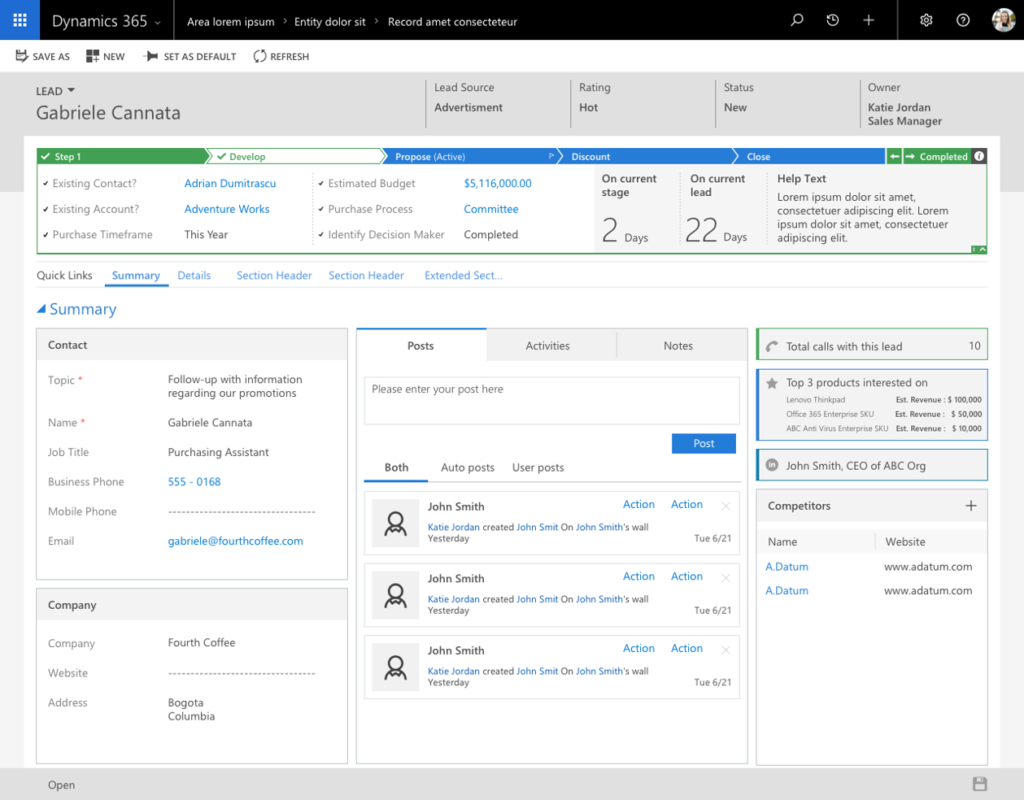 Dynamics 365 CRM