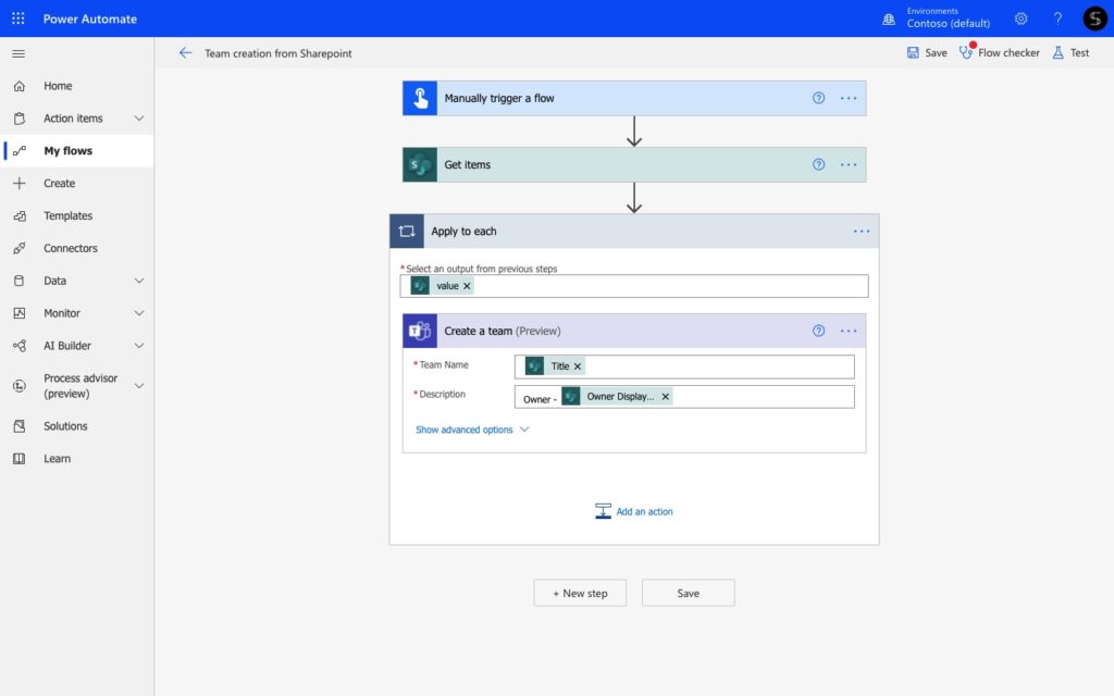 power-automate-create-team