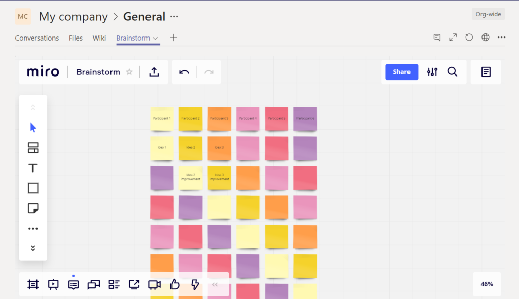 Miro: project management app for Microsoft Teams