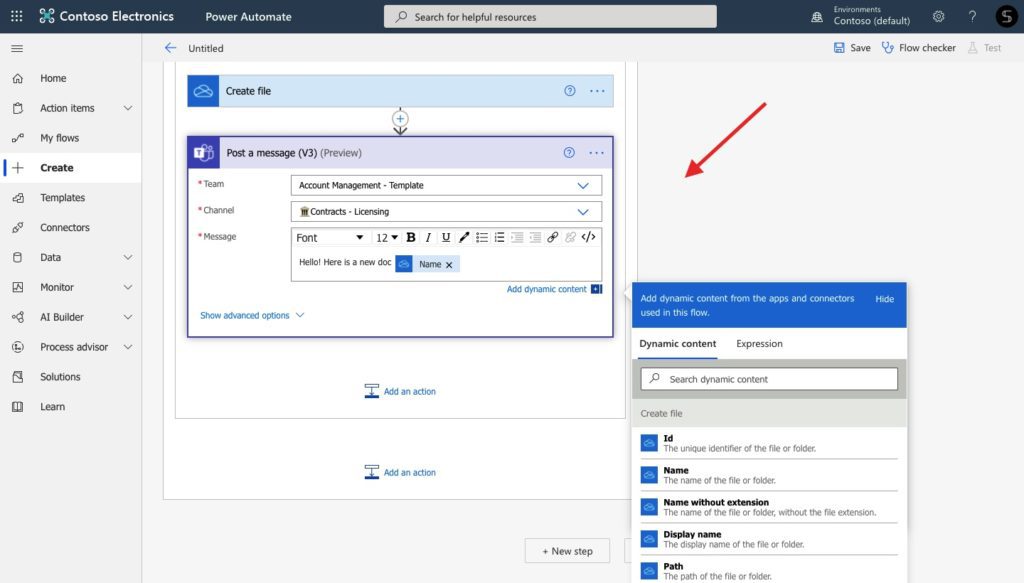 Power Automate Microsoft Teams