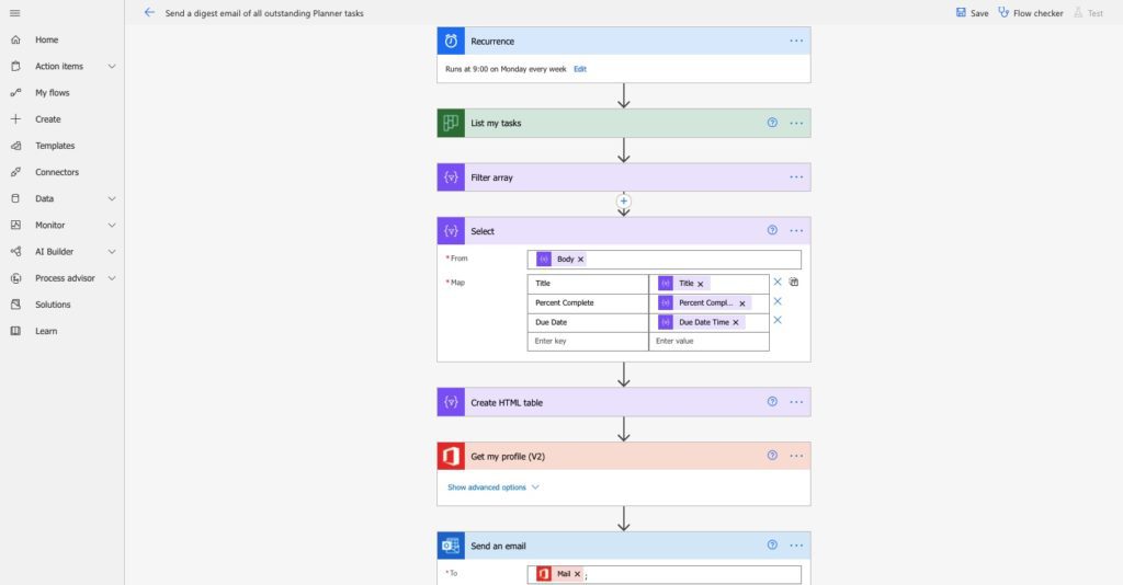 Planner Teams Power Automate