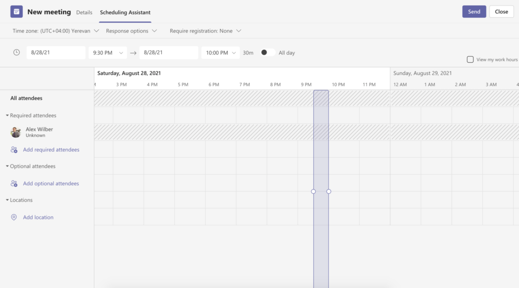 Microsoft Teams scheduling assistant with Channel Calendar