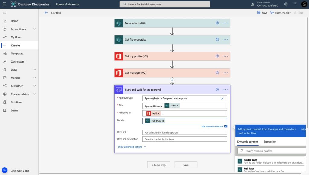 approve files Power Automate