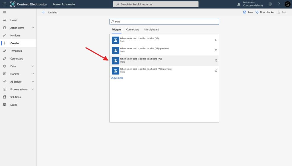 Power Automate Trello