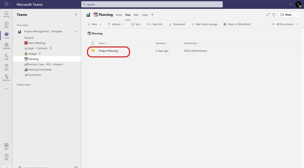 files Microsoft Teams