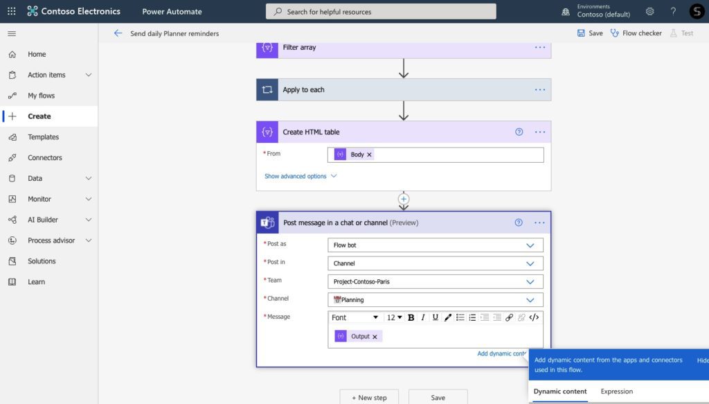 Power Automate Microsoft Teams