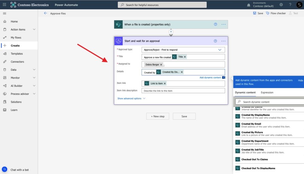 approve files Power Automate