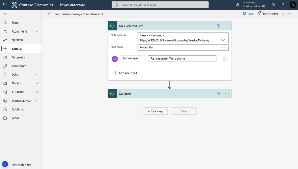 SharePoint Power Automate flow