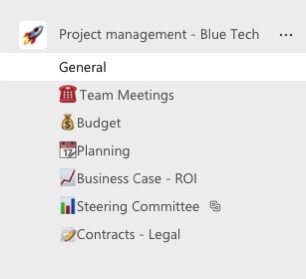 shared channels example