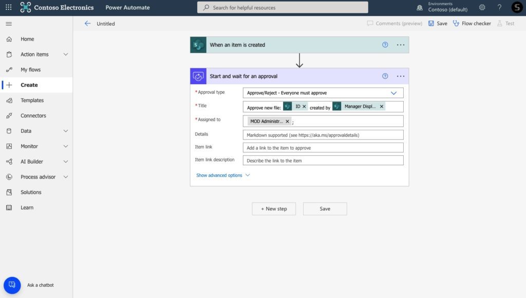 multistage approval power automate