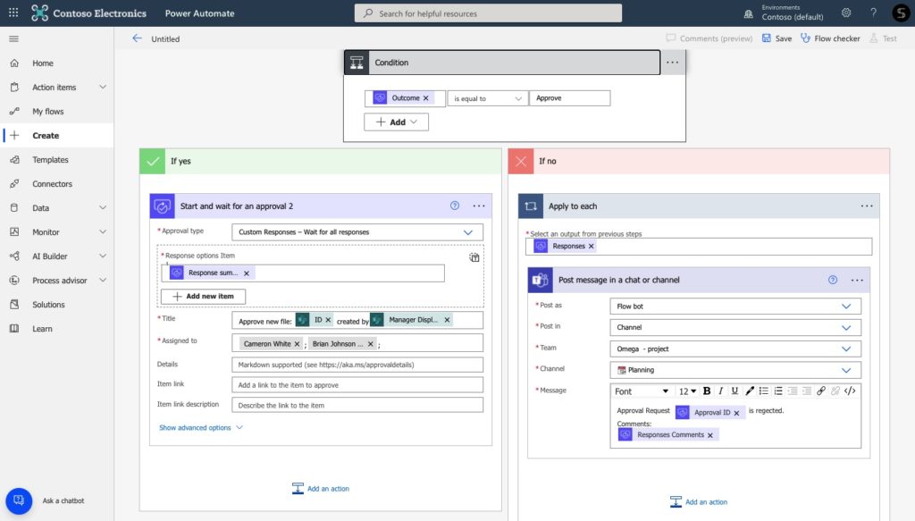 multistage approval power automate