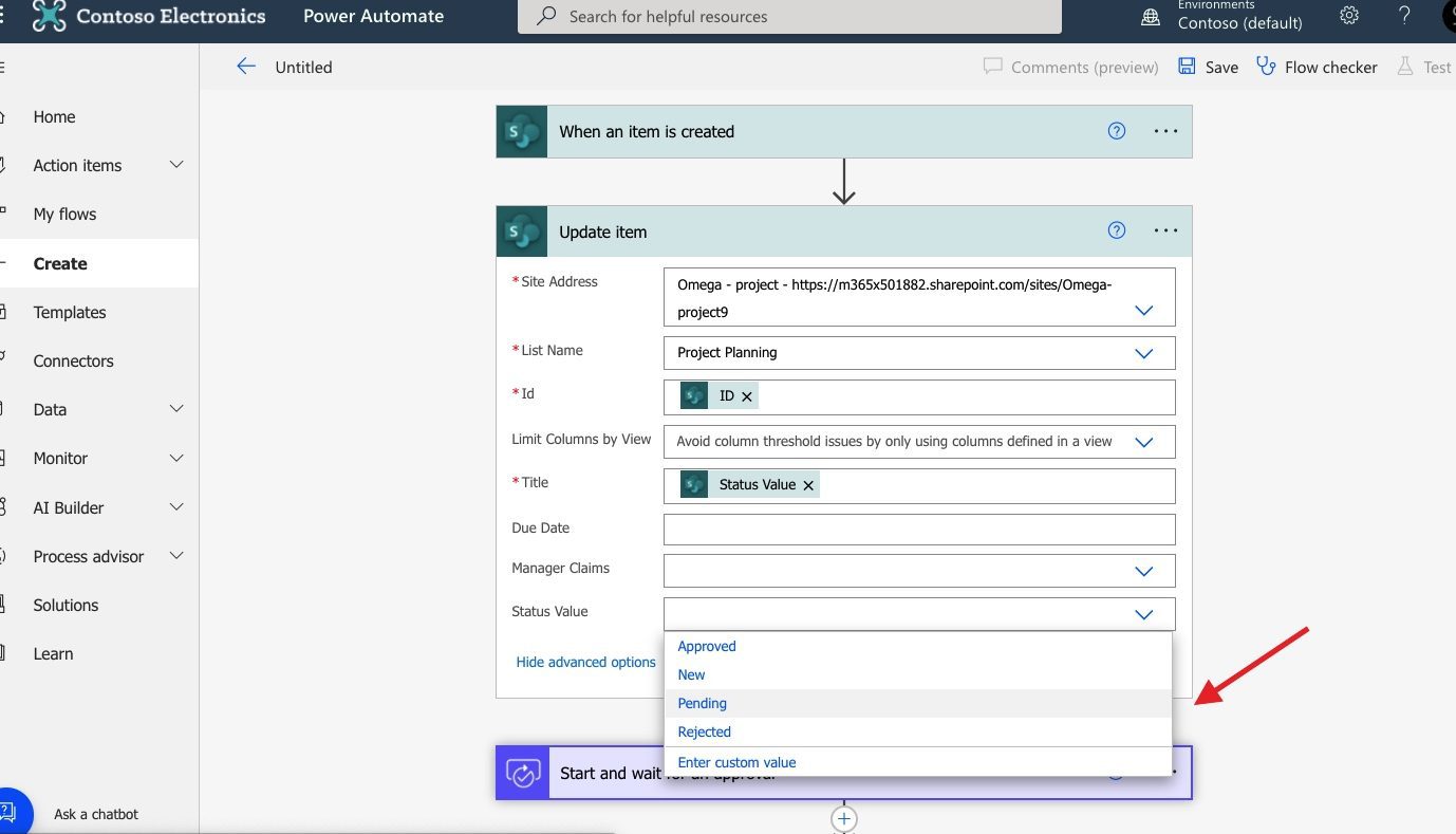 sharepoint power automate approval