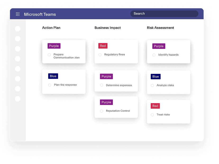 Crisis Management Tasks with Microsoft Teams nBold