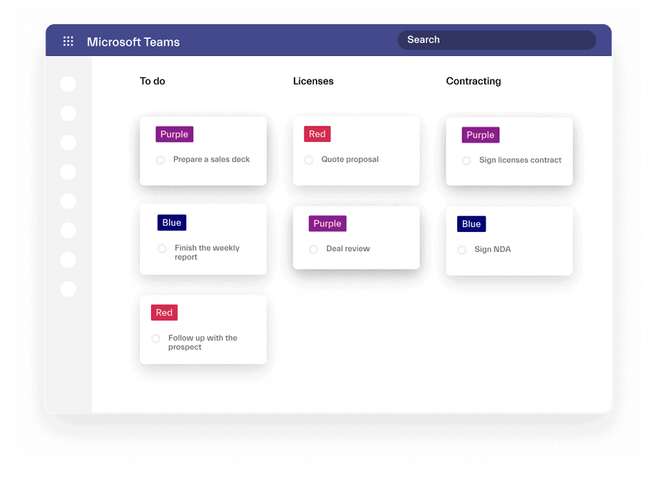 Sales Tasks with Microsoft Teams nBold