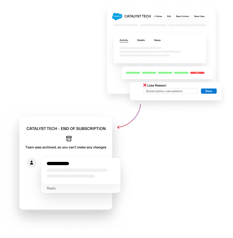 archive a team in Microsoft Teams when a Salesforce record is closed